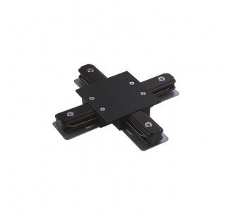 Įleidžiamo bėgelio jungtis PROFILE RECESSED X-CONNECTOR BLACK
